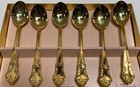 Janis Collection by Tancraft 24KT Gold Plated Spoon Set 6 Piece Vintage — photo 2