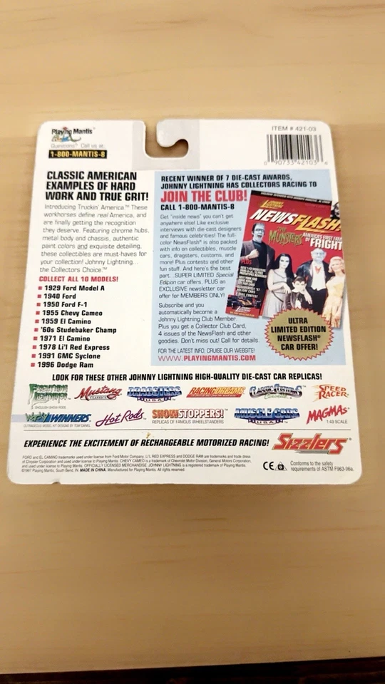 Raro Johnny Lightning Truckin America 1959 Chevy El Camino White Lightning Chase Foto 2 de 2