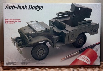 Dodge Anti-Tank  gun carrier model kit 839 1/35 Testors 1986 New Sealed Box!!