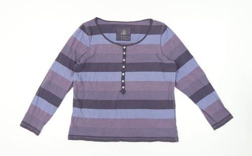 Marks and Spencer Damen T-Shirt Mehrfarbig Gestreift Größe 22