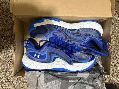 UA Spawn 6 Men s Blue Black Basketball Shoes Size 13