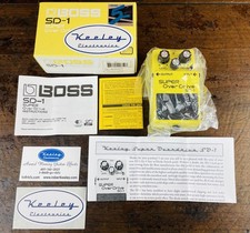 Boss SD-1 Super Overdrive Distortion Effects Pedal Electric Guitar Keeley Mod