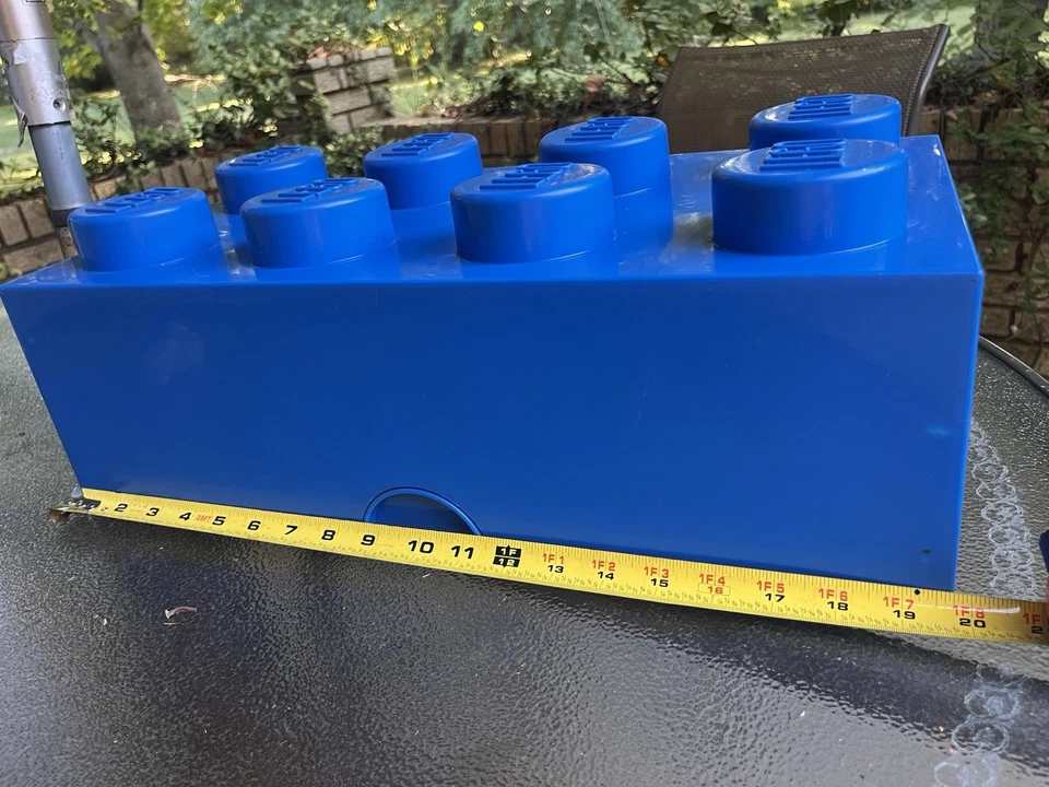 LEGO Storage Container Brick Blue Box Container Large 19x9x6 - Image 4 of 4