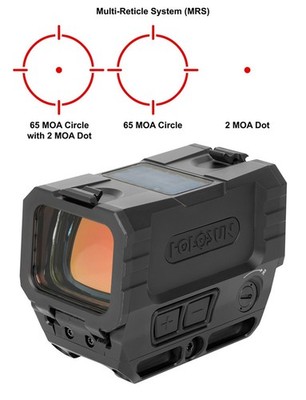 HOLOSUN RONIN AEMS MAX Red MRS 2 MOA 65 MOA Circle Enclosed Reflex Sight