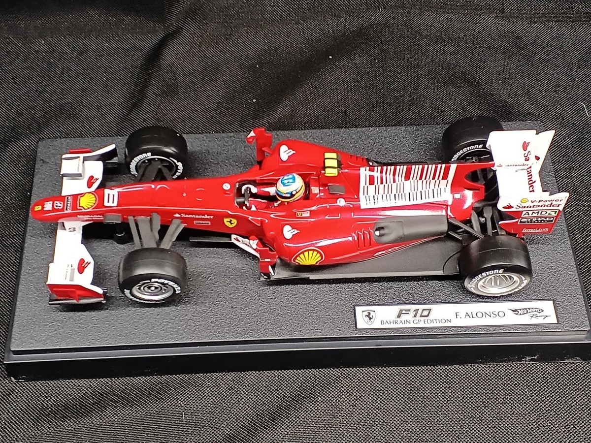 ☆FERRARI F10☆BAHRAIN GP EDITION☆F.ALONSO HOT WHEELS 1/18 Scale ferrari 10 BAhrain GP Edition F