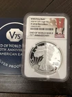 2020 W Proof $1 Silver American Eagle V75 WWII Privy Mark NGC PF69 Ultra Cameo
