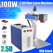 2.5D 100W JPT M7 Mopa 175mm 300mm Fiber Laser Marking Machine Metal Engraver