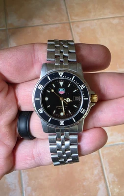 TAG Heuer 925.213 WD1220.BB0611 Mens 1500 Series Professional Watch Black Silver - Image 1 of 4
