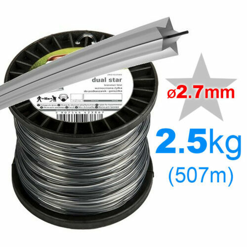 Taglio Ø2,7mm 15 M~ 507 M ✪STAR LINE ALTA QUALITÀ Tagliaerba PARTI DUREVOLI✪ - Foto 5 di 5