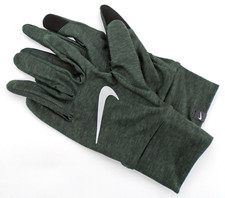 Nike Dri-Fit Gloves Women's Medium Element Running Dark Green Heather/Silver