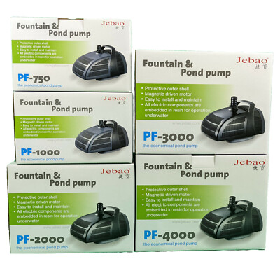 Jebao PF Tauchpumpe Teich Brunnen Filterpumpe Wasserspiel + Aufsätze