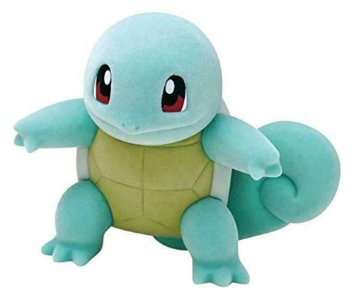Pokemon Squirtle Schiggy Carapuce Beflockung Puppe - Bild 1 von 8