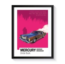Mercury Marquis, Uncle Buck, Famous Cars, Printable Poster, Wall Art For Movie