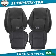 For Lexus GX460 2010 2017 Driver Passenger Bottom Lean Back Seat Cover Black