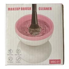 Electric Makeup Brush Cleaner   Purple Portable Spinner Tool for Women