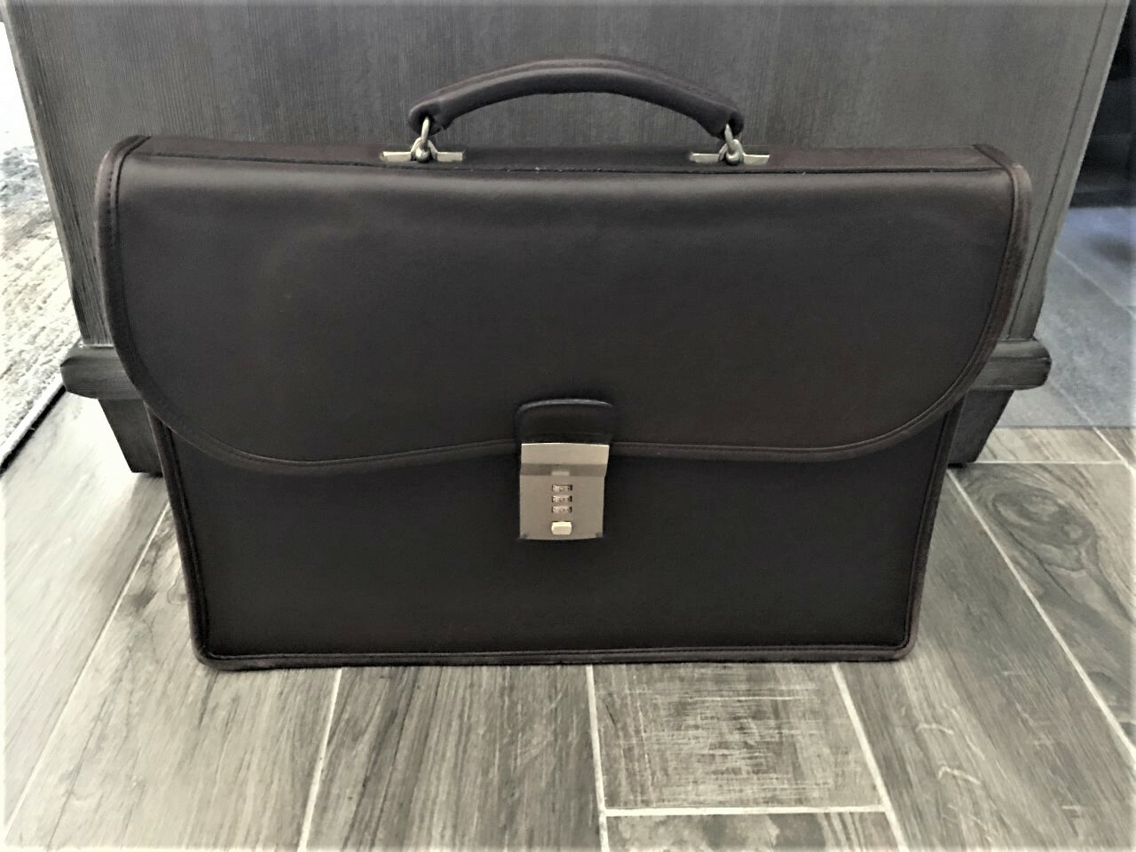 Vintage COACH Supple Leather Briefcase/Laptop/Bag Wit… Gem