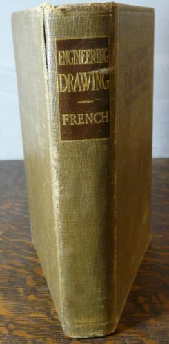 Engineering Drawing Thomas E French McGraw Hill 6th Ed HC 1941 Art Illustration - Picture 3 of 10