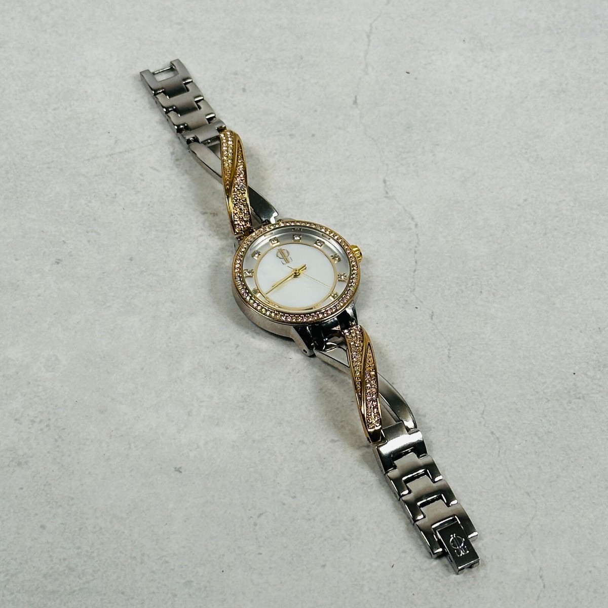 Jennifer Lopez Stainless Steel two-tone cz crystal watch NWT Jennifer Lopez Watches for Women Deals - New and used pre  main image 3