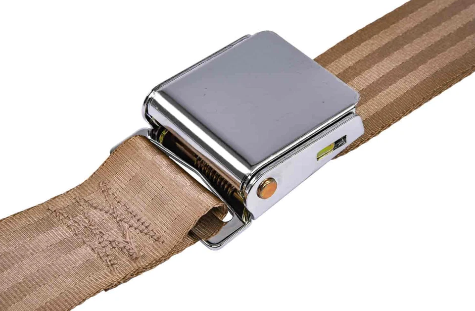 Ford Mercury 1964-75 2 puntos banco cinturones de seguridad bronceado Torino Cyclone Fairlane F100 Foto 2 de 4