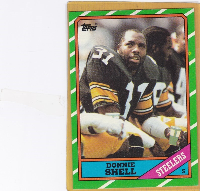 1986 TOPPS FOOTBALL DONNIE SHELL #291 STEELERS NM OR BETTER *A15376