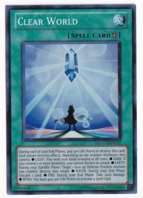 Yugioh CLEAR WORLD Super Rare LCGX-EN217 Unlimited LP