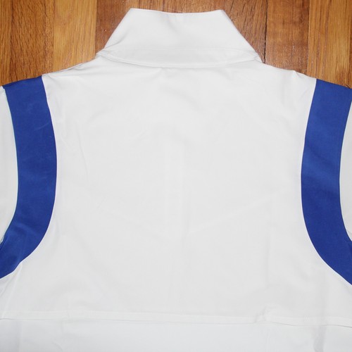 Nike 1/4 Zip Football Coaches Jacket Mens M White Royal Blue DJ5115-106 New - Picture 5 of 6