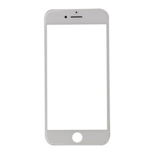 2in1 Screen Glass Frame for Apple iPhone 8 White 2 Pack Replacement Repair Part
