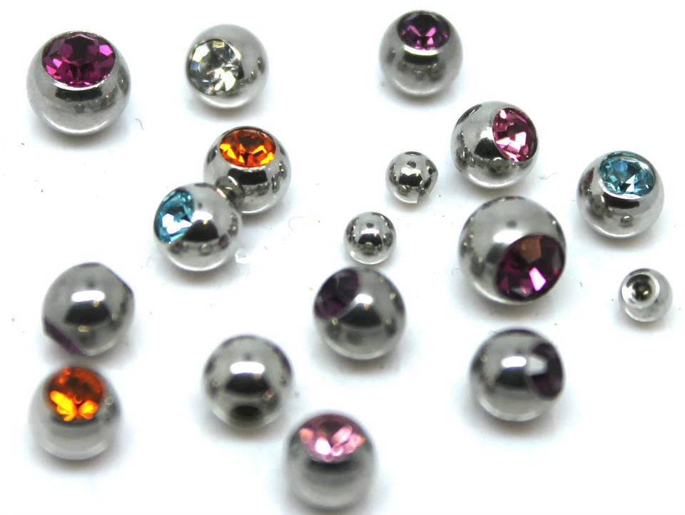 5X REPUESTO BOLA CONO BOLA LABRET BAR VIENTRE BARRA MONROE PERFORACIÓN OREJA  Foto 4 de 4