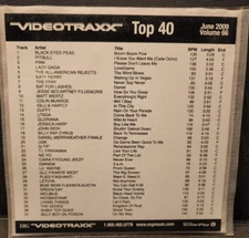 ERG Videotrax Top 40 dvd music videos June 2009, Black eyed peas, Pitbull, Pink
