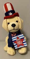 Plush Raising Canes Stars  Stripes Puppy Dog 2019 Tag