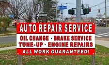 Auto Repair Service Oil Change Brakes Vinyl Banner sign Your Choice of sizes