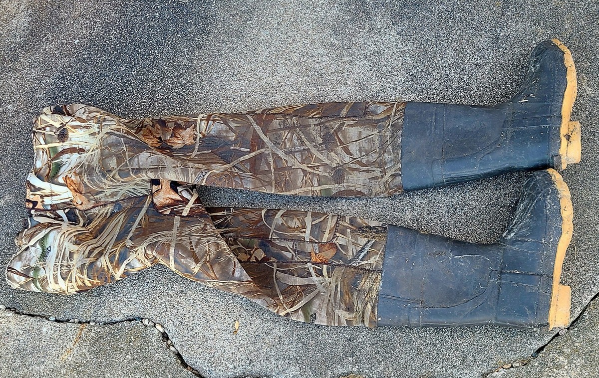 Bottes Cuissard Cabela's RealTree Camo - Néoprène - Taille 9 US Avec Sac