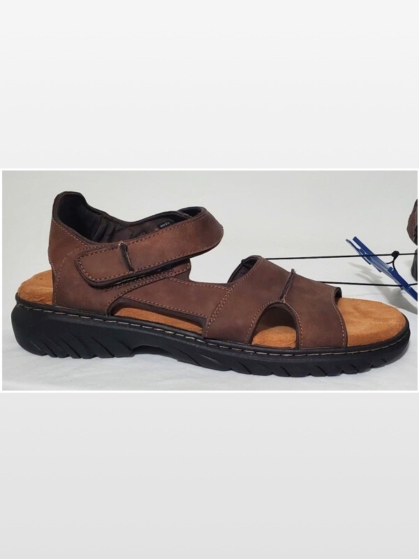 New Men Brown Fisherman Sandals Hiking Shoes Dr. Scholls  display picture 1