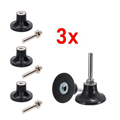 3x Stützteller Ø50 Schleifteller für ROLOC / Combidisc / Quick Change 6mm Shaft