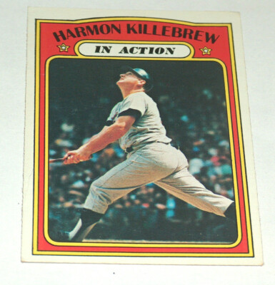 1972 72 Topps #52 Harmon Killebrew 1971 IN Action MLB Baseball Karte Ex