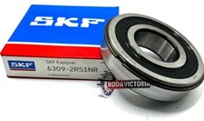 SKF 6309-2RS-NR Sealed Snap Ring Deep Groove Ball Bearing 45x100x25mm