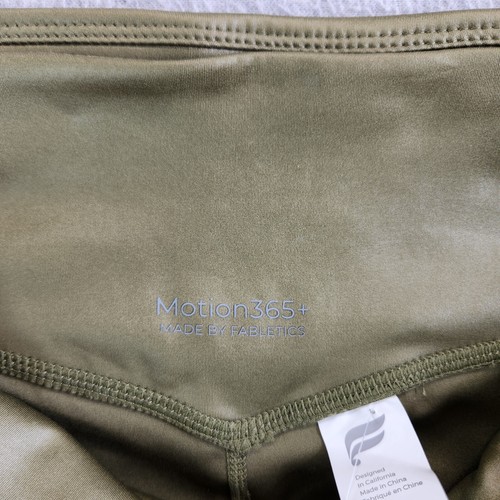 Fabletics Leggings Womens L Dark Moss Shine Anywhere Motion 365 High Waisted - Picture 9 of 14