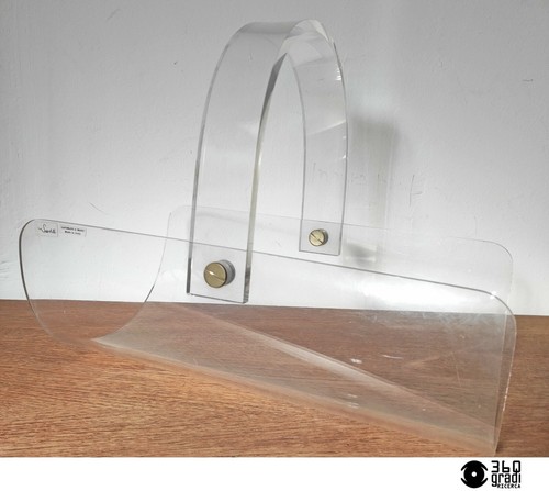 Portariviste in plexiglas design 1980 Italy - 第 1/5 張圖片