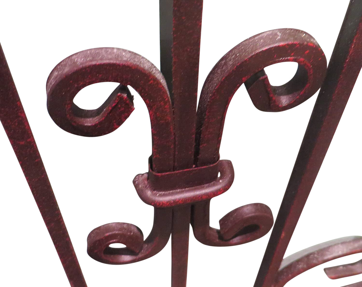 Extra Large 50 in Iron Scroll Arch Gate Wall Panel Candle Holder Plaque Grille