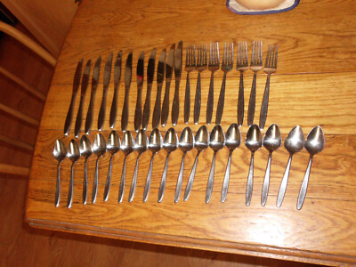 Embassy Classic Stainless Easterling Rhineland Forks Spoons Knives Japan  35 pcs