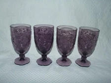 PRINCESS HOUSE EUC FANTASIA AMETHYST PURPLE #5240 ICED TEA GOBLET x4 - NR