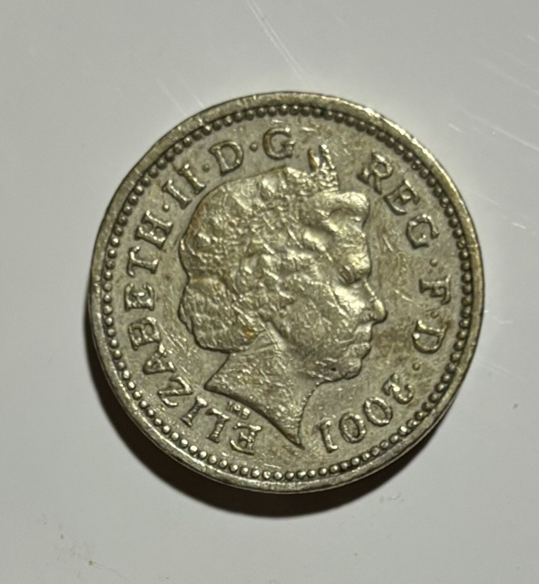 2001 ERROR 1 POUND COIN QUEEN ELIZABETH II, Upside Down NEMO ME