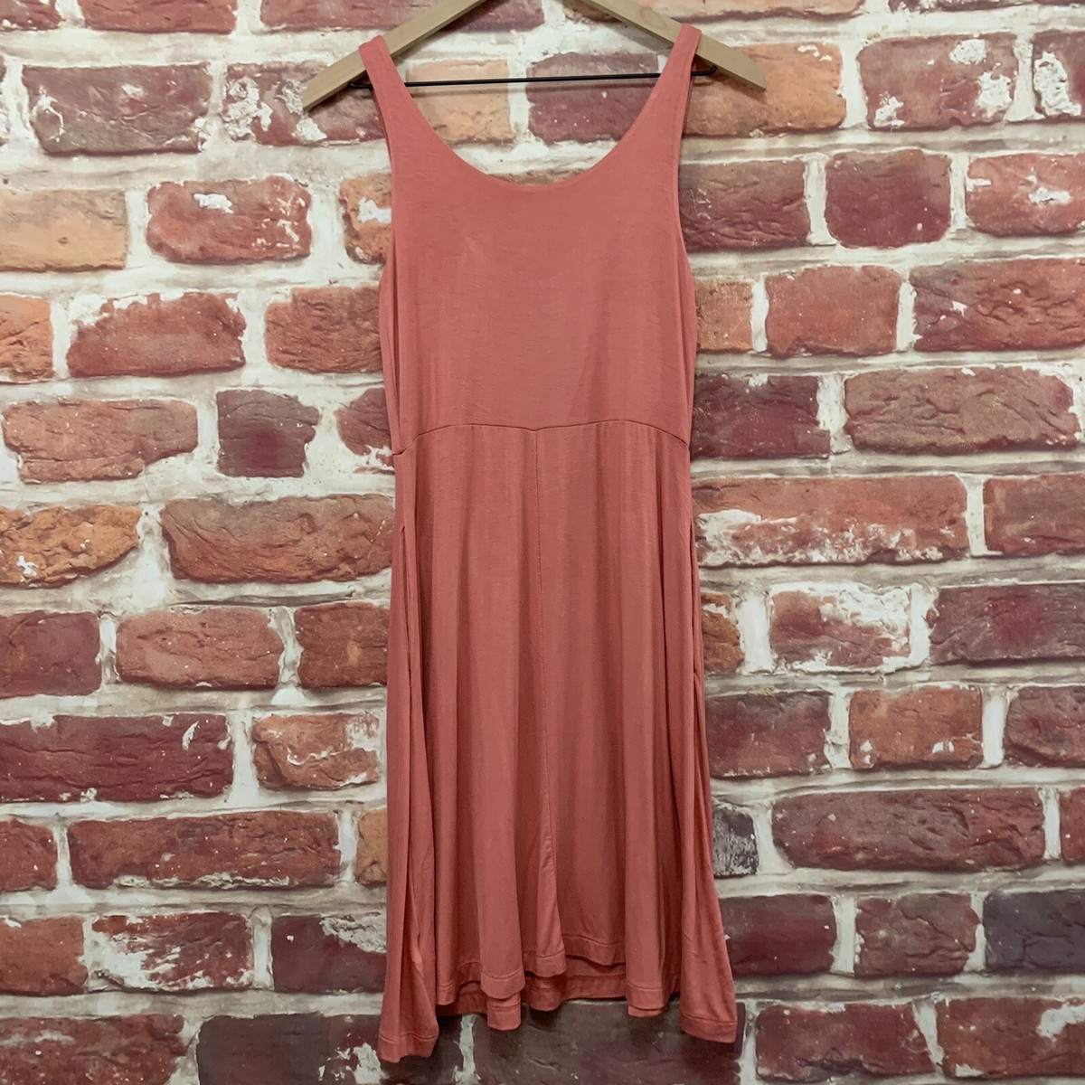 Maurices Dress Womens XS Pink Stretchy Casual Pocketed Pullover Sleeveless