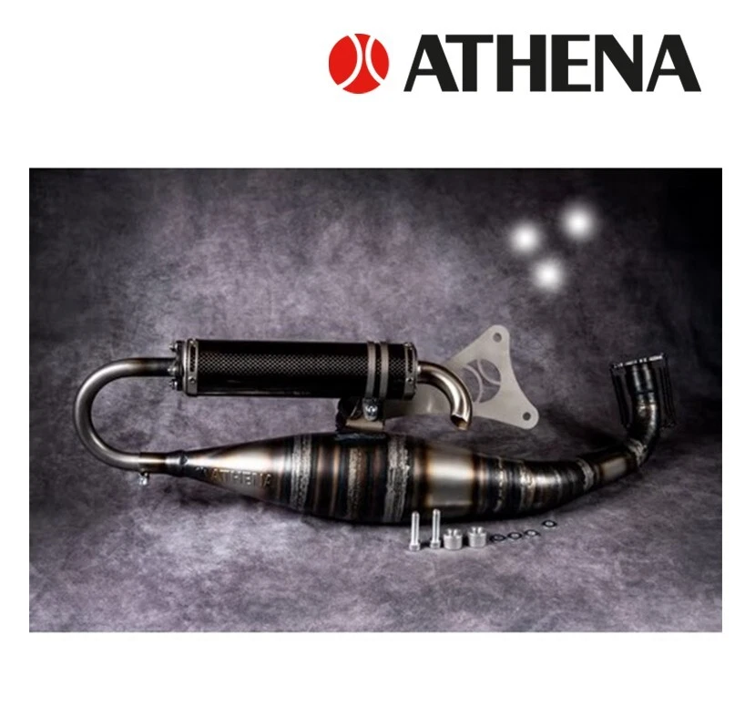 SCARICO RACING COMPLETO ATHENA MOTRON STING/SYNCRO/THUNDER 50 cc Foto 3 de 4