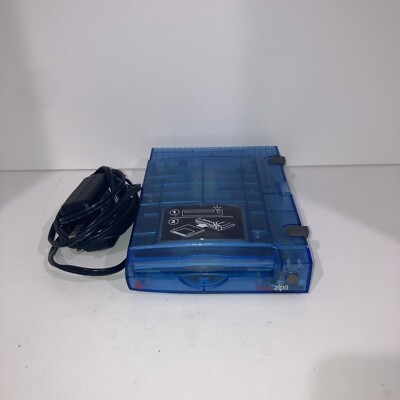 Iomega Zip 100 External Disk Drive Z100USB Translucent Blue Iomega Zip 100 External Disk Drive Z100USB Translucent Blue