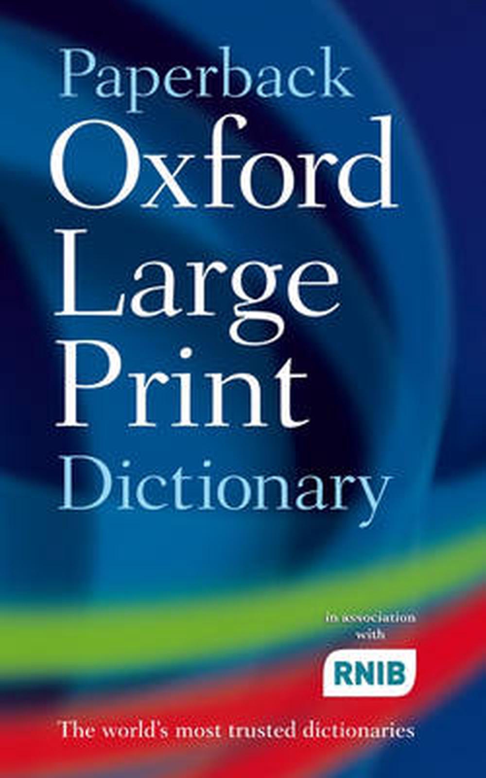 Paperback Oxford Large Print Dictionary By Oxford English Paperback 