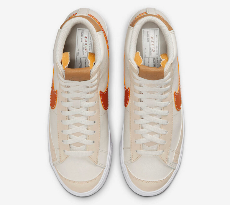 orange swoosh blazers