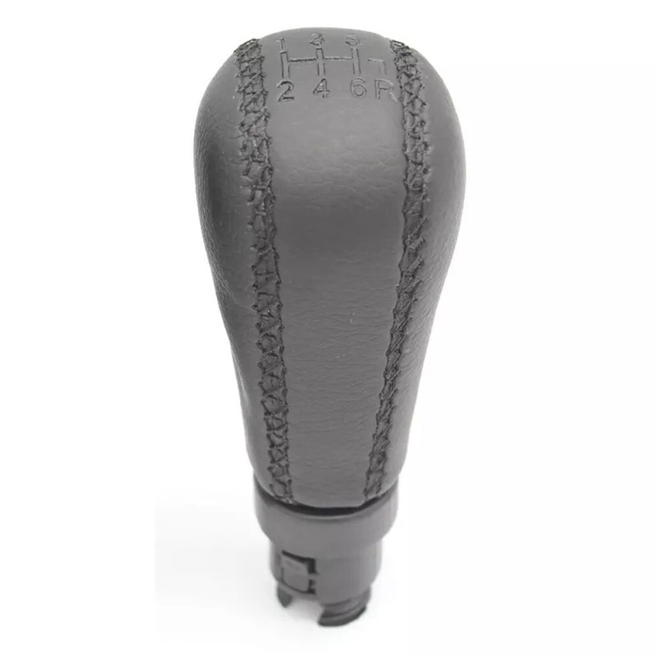 Luxury Black Leather Gear Shift Knob for Volvo S60 S80 V70 XC70 Perfect