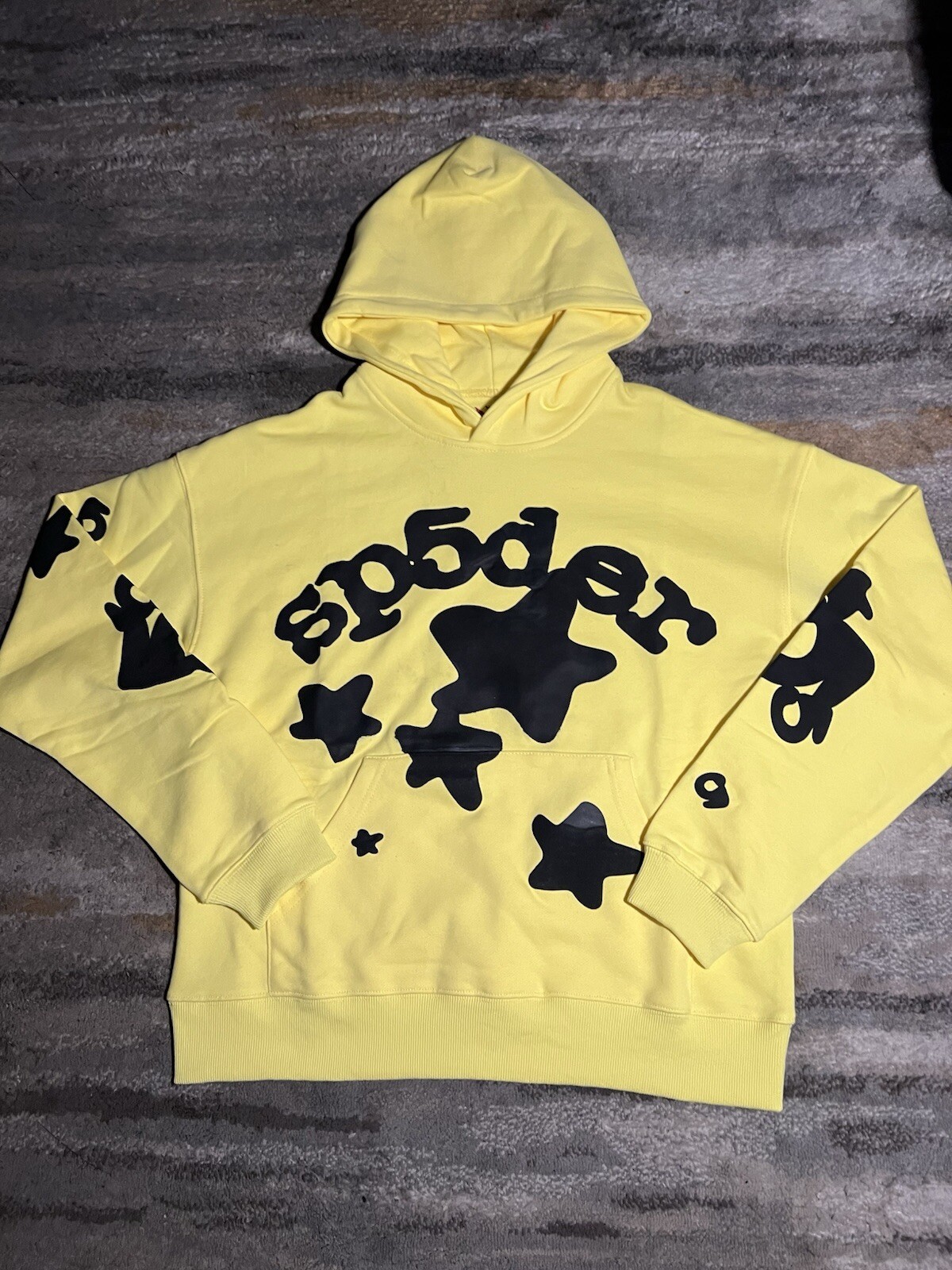 Gold Spider Beluga Hoodie with Unique Web Design