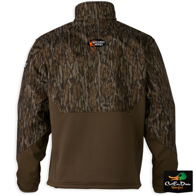BROWNING WICKED WING TIMBER SOFT SHELL 1/4 ZIP PULLOVER BOTTOMLAND